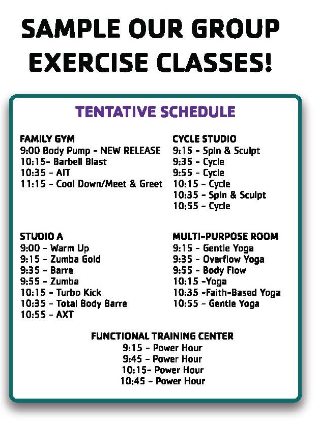 group expo schedule 