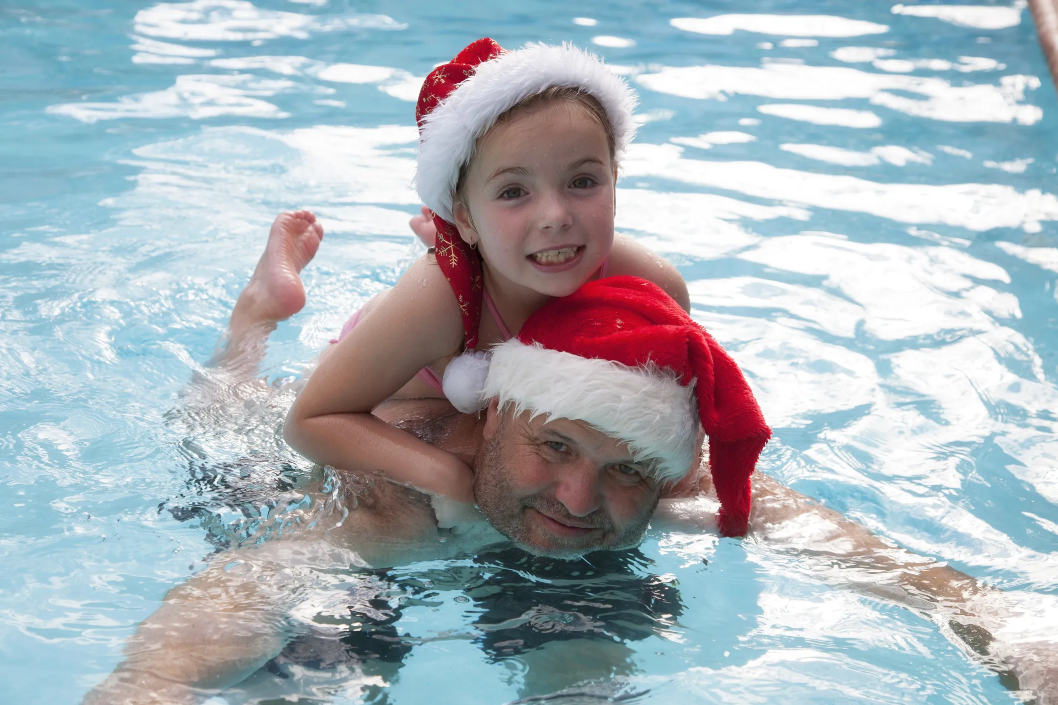 santa swim