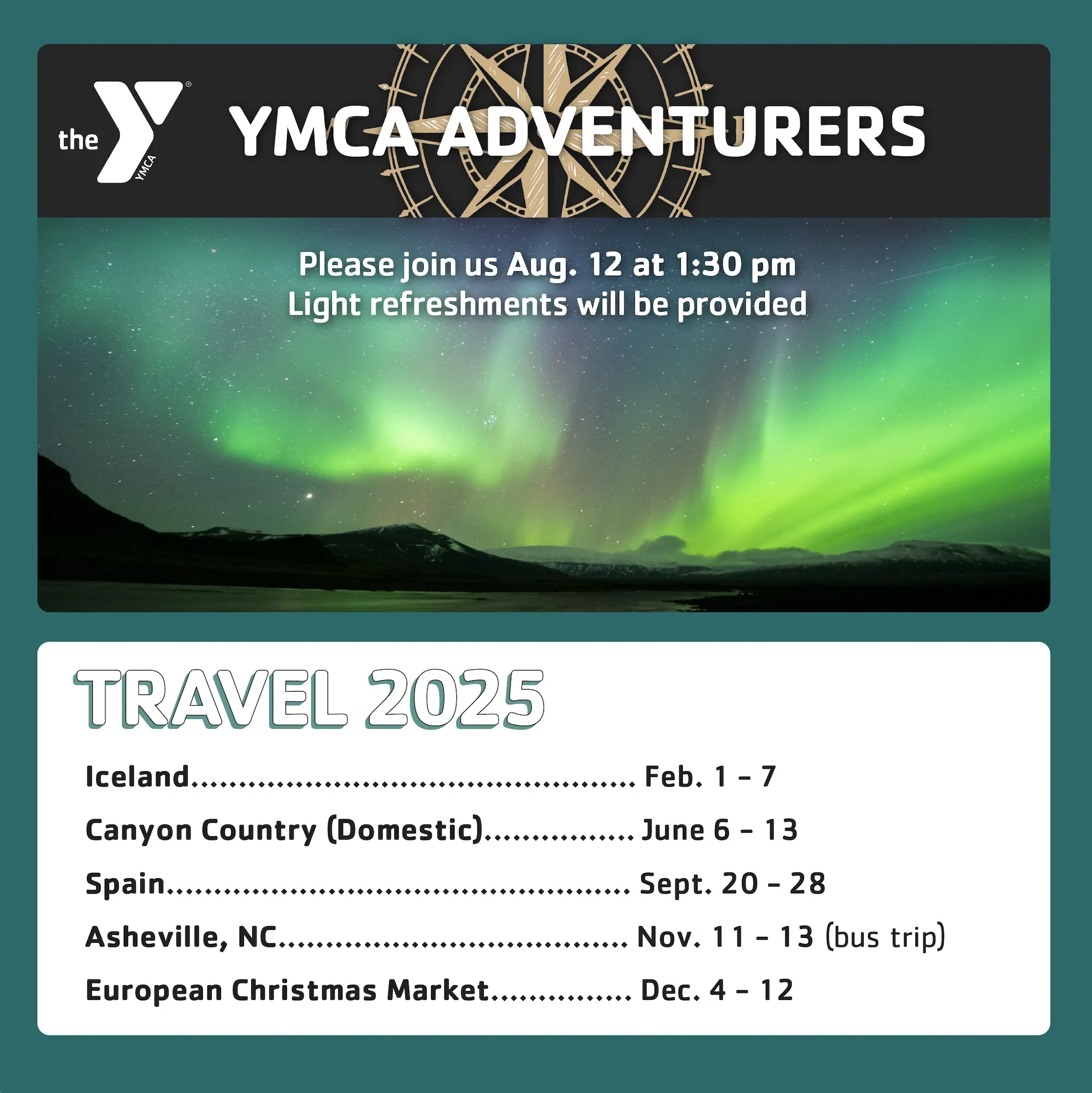 2025 Adventurers Travel Dates
