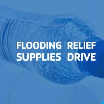Water bottle supplies drive graphic