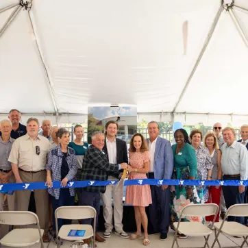 Cleveland grand reopening ribbon cutting