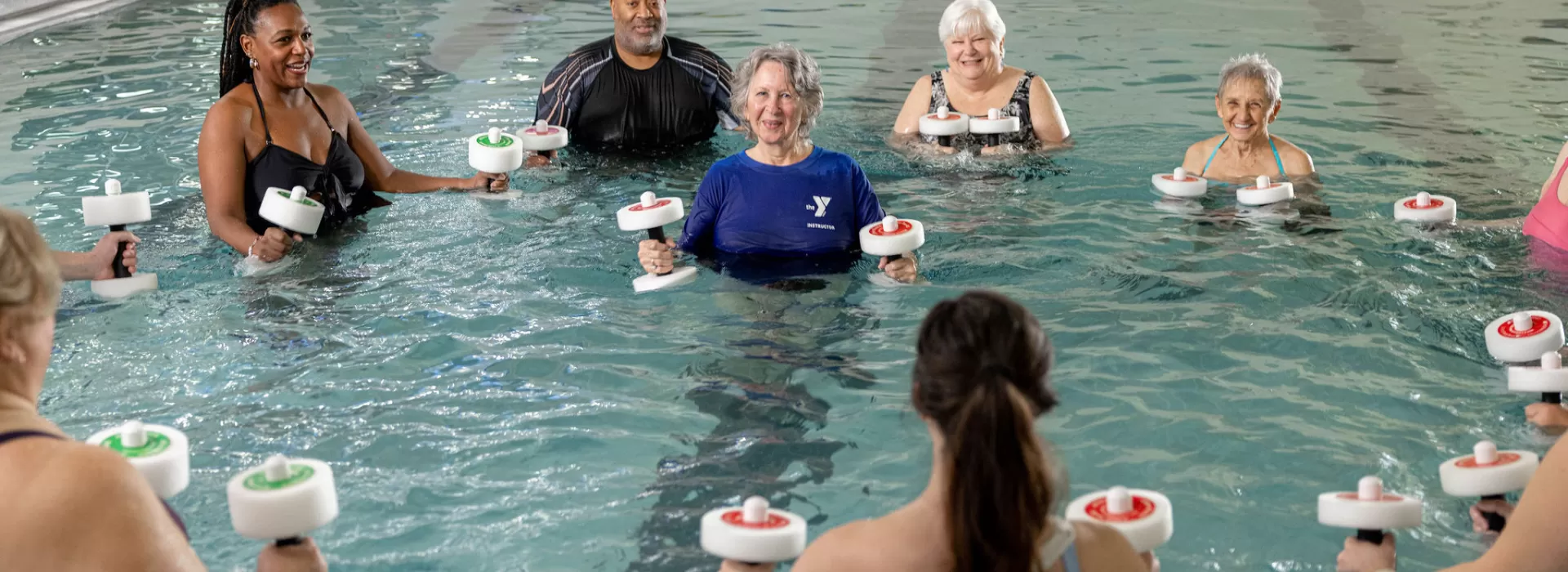 water fitness class